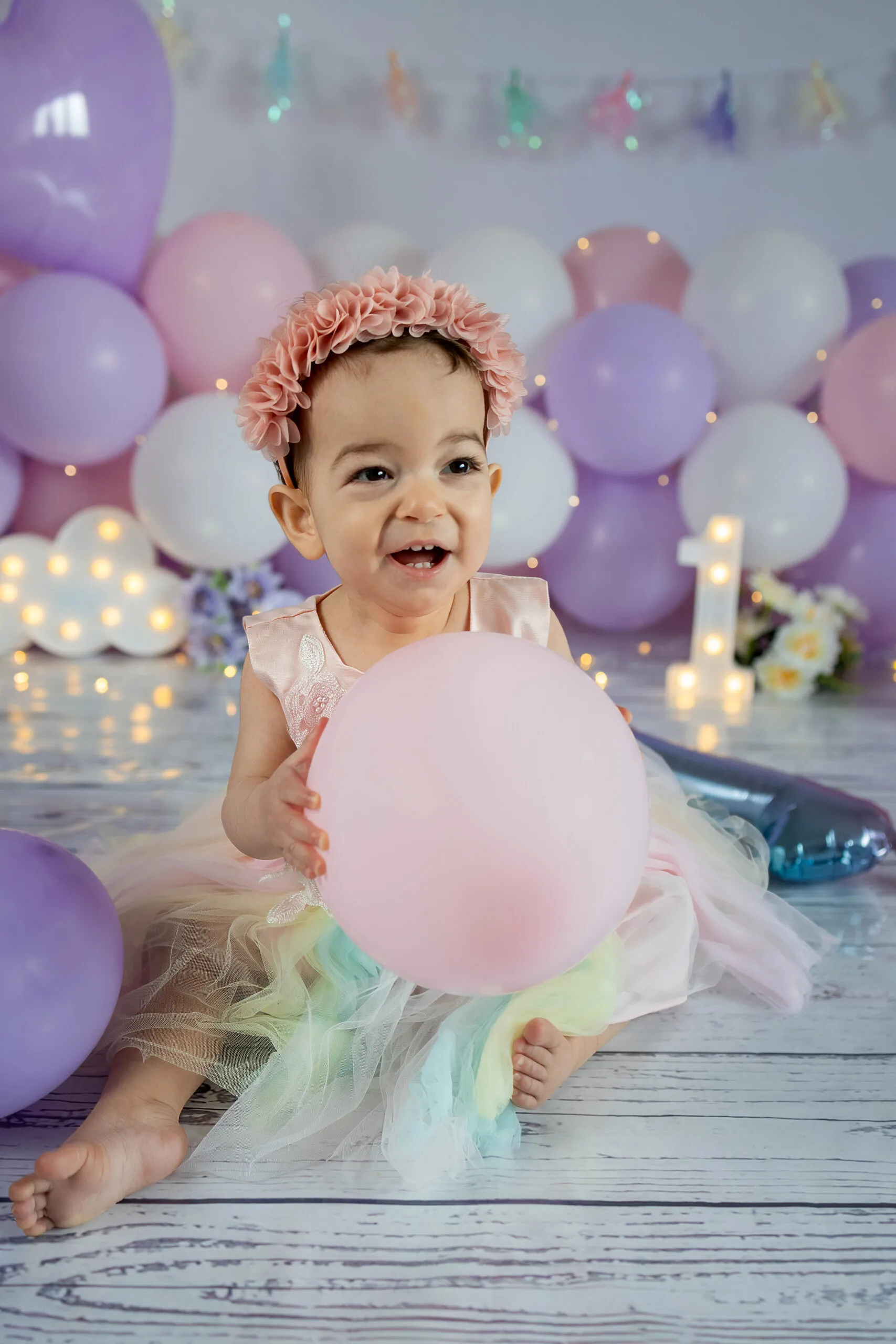 Servizio fotografico smash cake per il primo compleanno a Roma, Arianna De Rossi