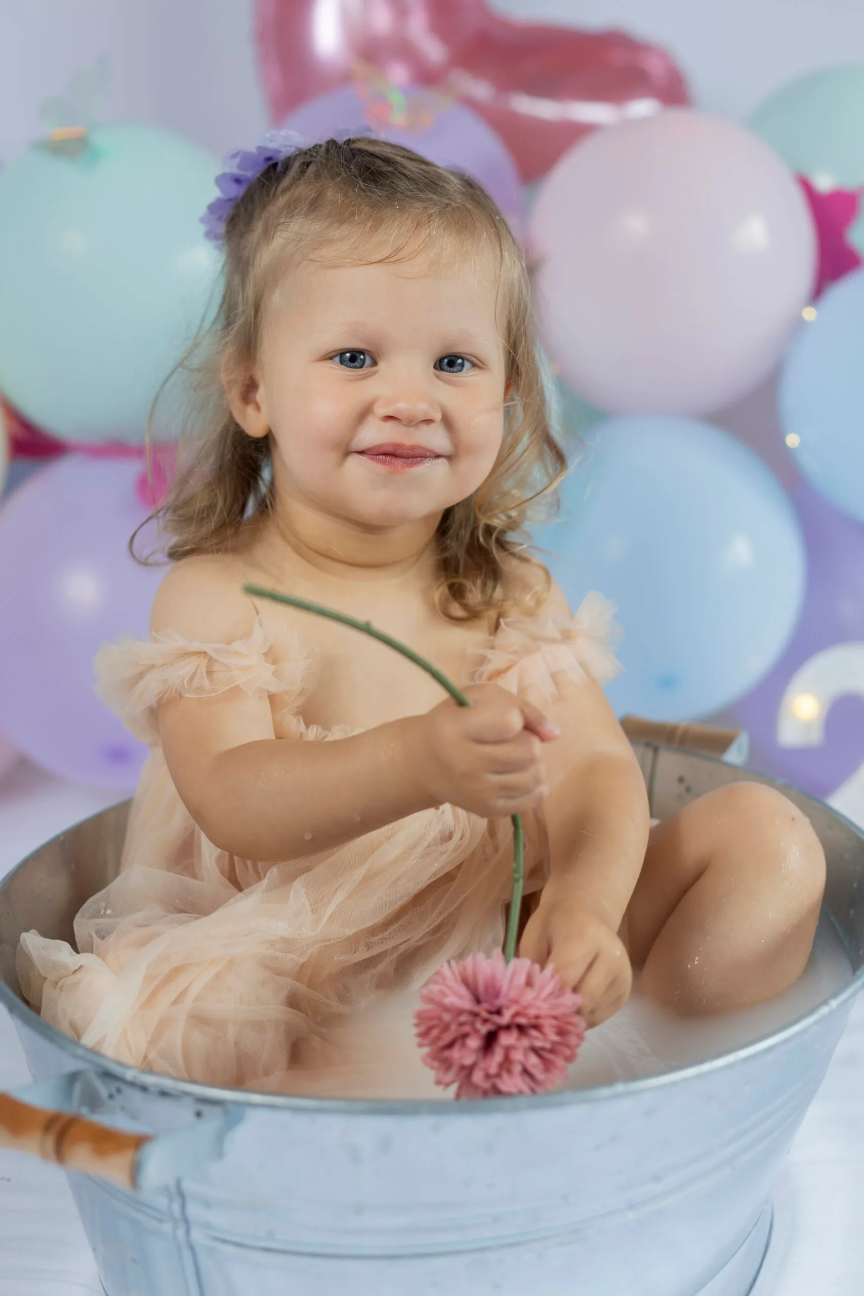 Servizio fotografico smash cake per il primo compleanno a Roma, Arianna De Rossi